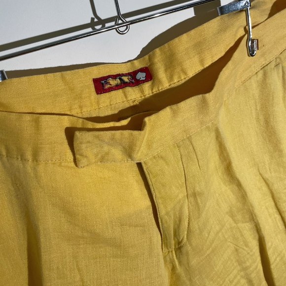 Killah | YELLOW LINEN PANTS - Picture 4 of 6